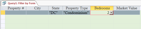 Creating a Conjunctions When Filtering by Form