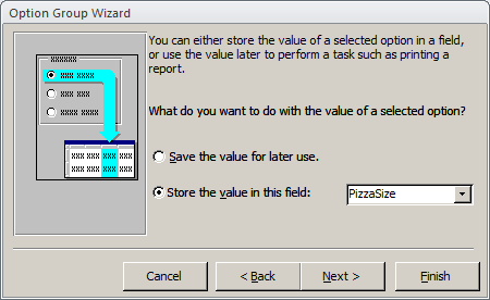 Option Group Wizard