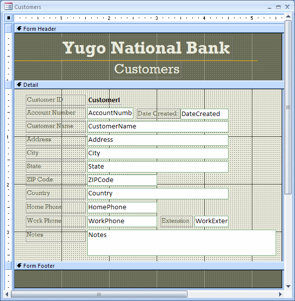 Yugo National Bank - Customers