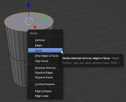 Contextual Menu - Vertices
