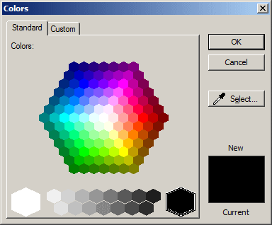 The Color Dialog Box