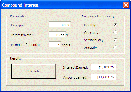 Cumulative Interest Formula Excel 2007