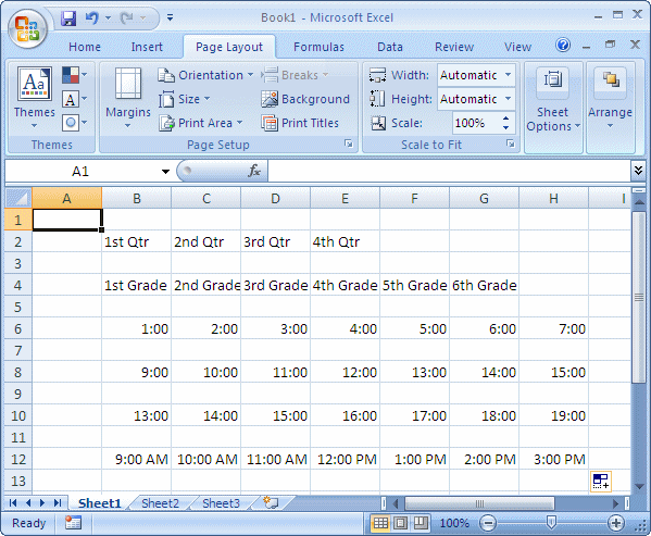 autofill on excel