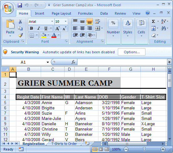 Grier Summer Camp