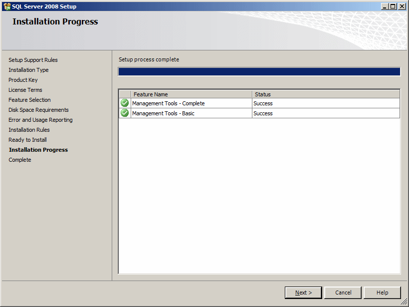 SQL Server 2008 Setup