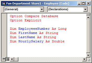 The Member Variables of a Class