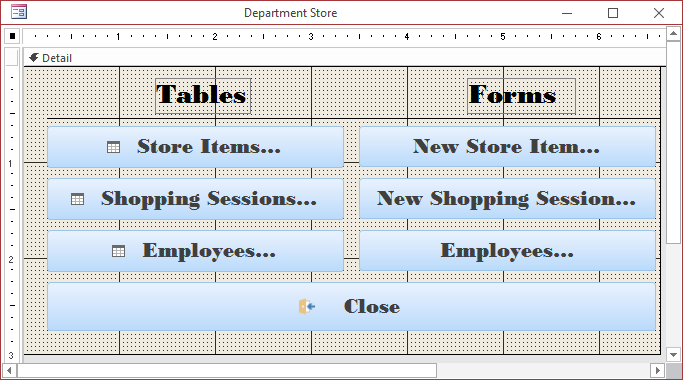 Fun Department Store - Database Switchboard