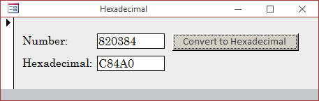 Converting to Hexadecimal