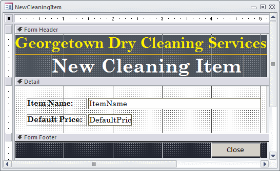 Georgetown Dry Cleaning Services: New Cleaning Item
