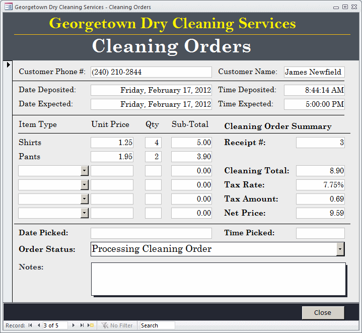 Georgetown Dry Cleaning Services