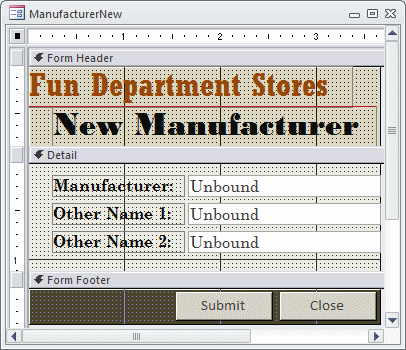 Fun Department Store - New Manufacturer
