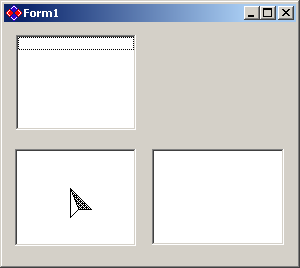 Control showing a cursor