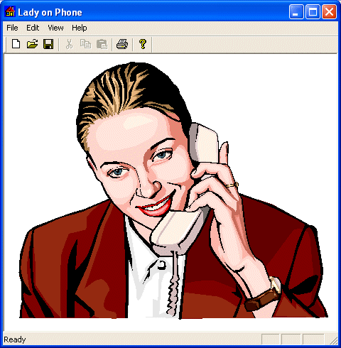 The lady on the phone