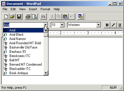 How To Install New Fonts In Wordpad Document