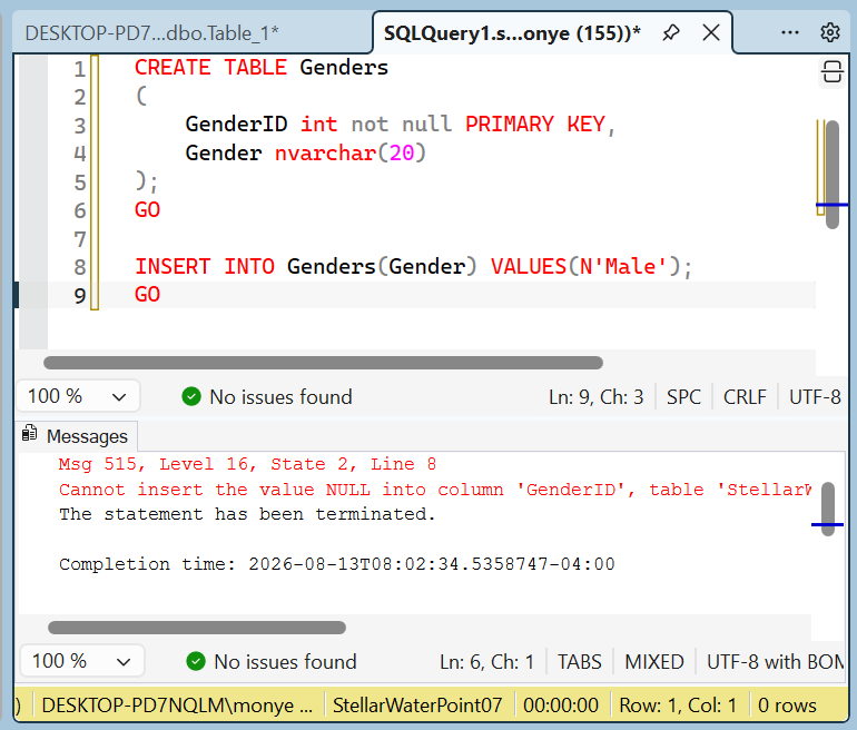 Records, Data Entry, and the Primary Key