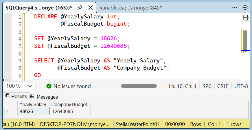 Value Formatting