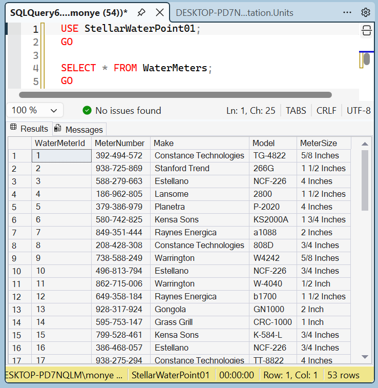 The Result of a Query