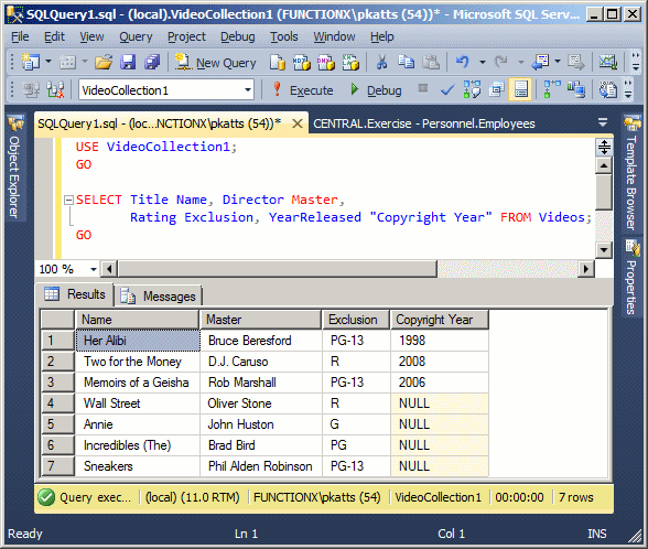 A SELECT Query
