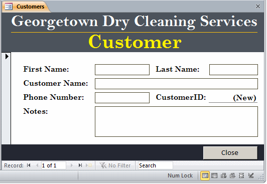 Georgetown Dry Cleaning Services: Customers