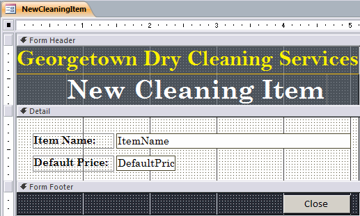 Georgetown Dry Cleaning Services: New Cleaning Item