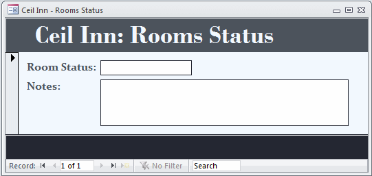 Ceil Inn - Room Status