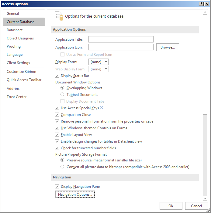 Access Options