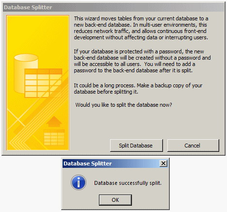 Database Splitter