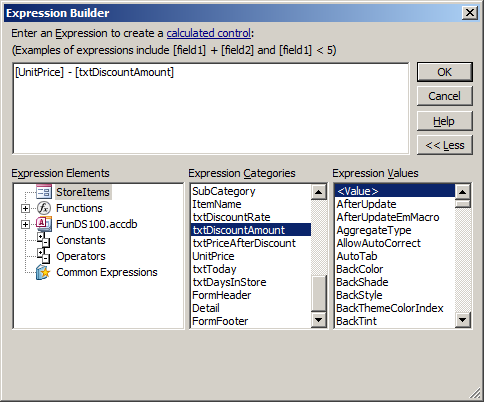 Expression Builder