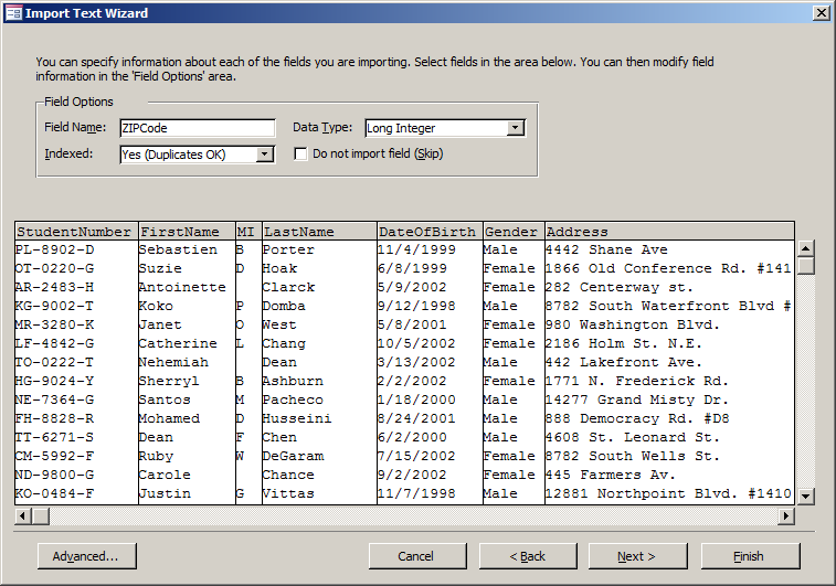 Importing a Text Document