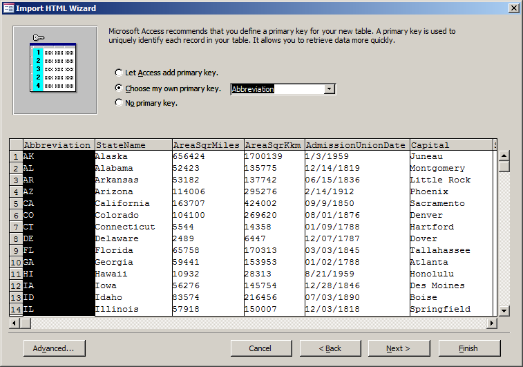 Import HTML