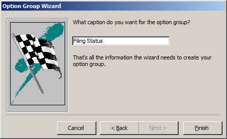 Option Group Wizard