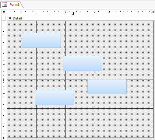 Selecting Horizontally Aligned Controls