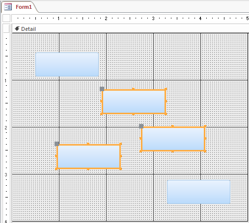 Drawing a Rectangle to Select Controls