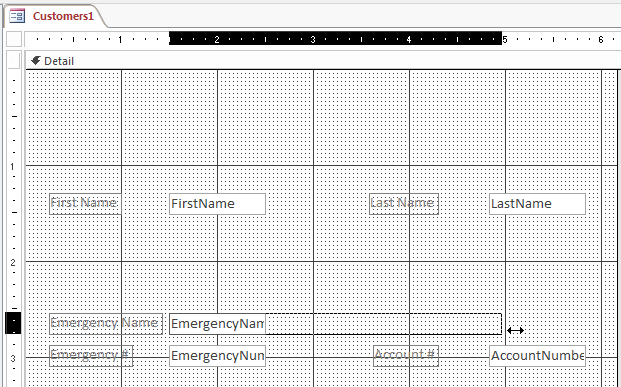 Resizing a Control