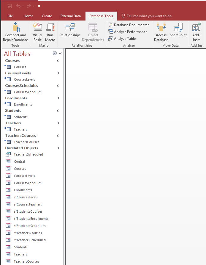 Splitting a Database