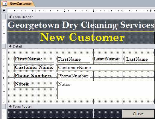 Georgetown Dry Cleaning Services: New Customer