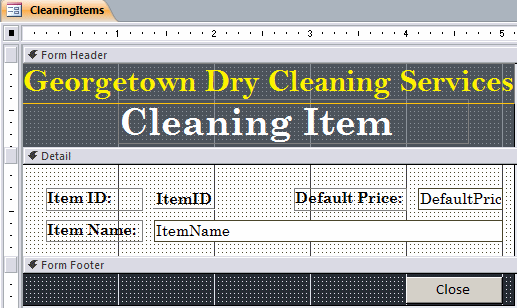 Georgetown Dry Cleaning Services: Cleaning Items