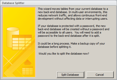 Database Splitter