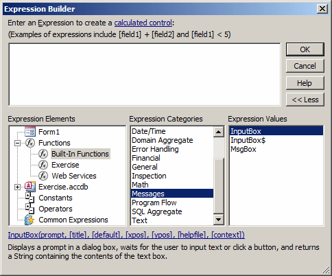 Expression Builder