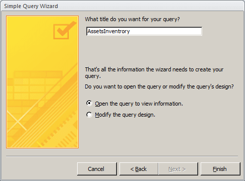 Simple Query Wizard