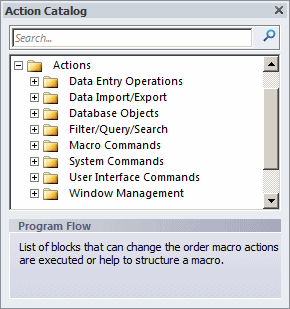 Action Catalog