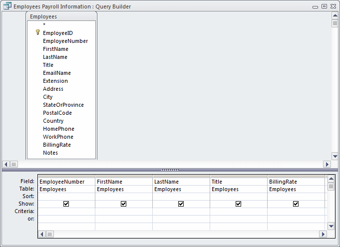 Query Design