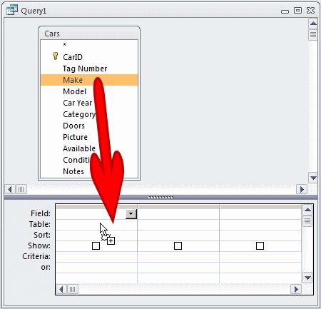Query Design: Adding One Field