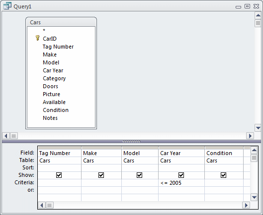 Make Table Query