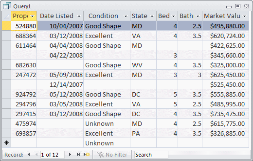 Hiding a Conditional Column