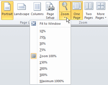 Zoom Ratios