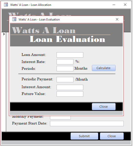 Watt'S A Loan - Loan Evaluation