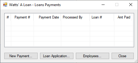 Watts' A Loan - Payments