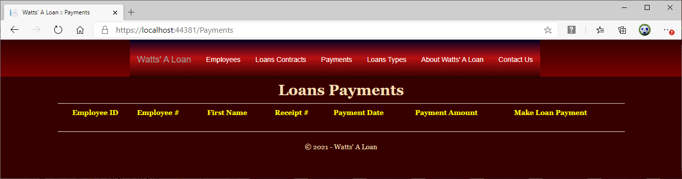 Watts' A Loan - Loans Payments