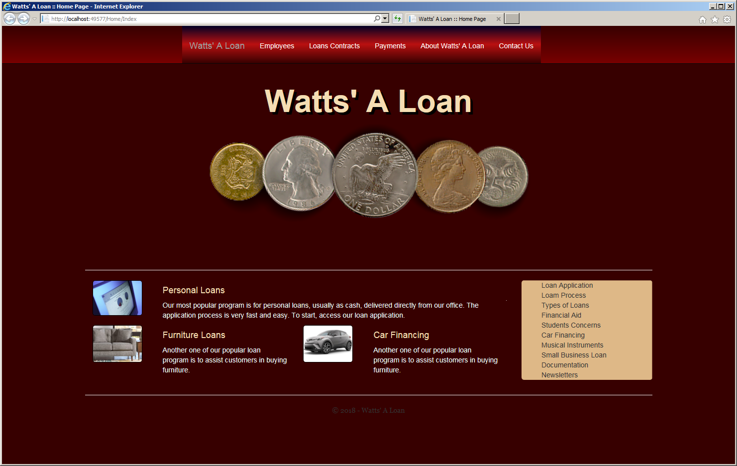 Watts' A Loan - Home Page